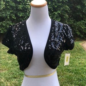 Black shimmery shrug